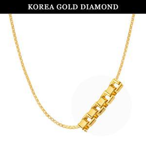 갤러리아 순금 목걸이 24k 금 여자 박스 체인 18.75g