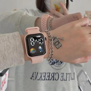 전자 손목 시계 여성용 기술 LED 남성용 학생용 간단한 방수 제품 Montre Femme