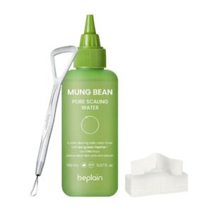 비플레인 녹두 모공 스케일링 워터 150ml (+초밀착 화장솜 40매 /피지 스케일러)