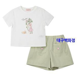 [대구백화점] [페리미츠] 여름 여아 드로잉 자수 상하복 세트(P2521T159/P272)