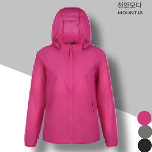 마운티아 여성 여름 경량 바람막이 점퍼 일상복 단체복 코모도자켓8 1MQJKM4501 핑크