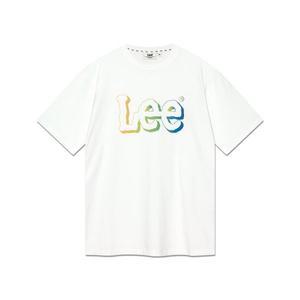 매장정품 리 LEE 그라데이션 트위치 로고 티셔츠 화이트 LE2502ST10WH 558411