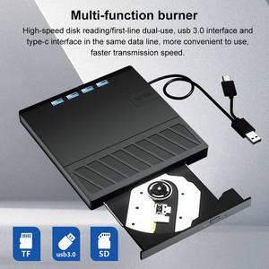 CD롬 플레이어 USB 30 C 외장 CD DVD RW 드 슬림 버너 리더 윈도우 XP 7 8 1011 맥 노트북 데스크탑용 인 1