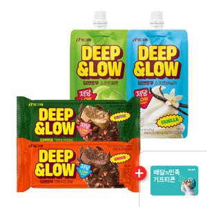 빙그레 딥앤로우 크런치 바 / 소프트 아이스크림 18개 (9+9)