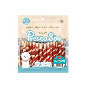 프리시즌 딩고껌 강아지간식 소고기스틱 30p