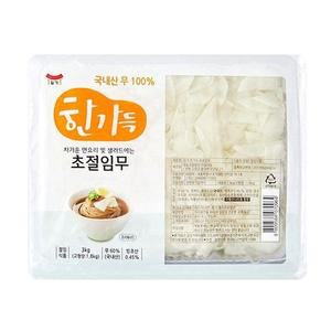 일가 한가득 초절임무 3kg 국산 냉면 고명 무김치 무절임 업소용 대용량