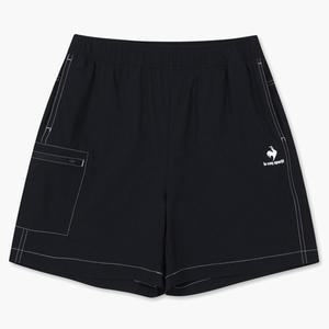 [하프클럽/르꼬끄 스포르티브]르꼬끄 레귤러핏 경량 스트레치 반바지 QP223THP51 BLK
