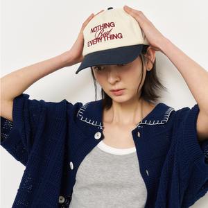 UNISEX 5PANEL 레터링 트러커 캡 [COMBI] / SBE2U91006