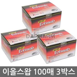 일회용 알콜솜 에프에이 이올스왑 알콜스왑 3박스 300매