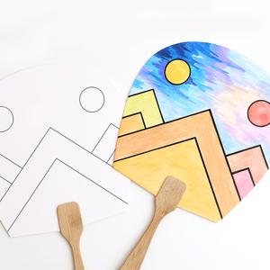 [민화샵] 평부채 입문형 전통 단오부채 만들기