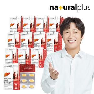 [내츄럴플러스] 차태현 간건강 밀크씨슬 30정 12박스 / 실리마린 아연