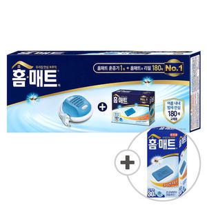 홈매트 훈증기 + 리필 180매 + 추가 30매 모기약