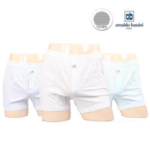 아날도바시니 남성 니트 면 사각 트렁크팬티 3종세트