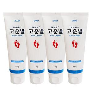 웰빙헬스 고운발 풋크림 튜브 발각질 보습 120g 4개