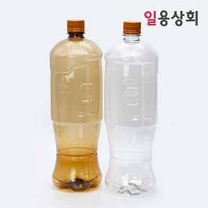 일회용 생맥주 배달용기 NY 대 1500cc 77개 갈색 투명 택1