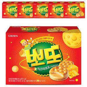 크라운 뽀또치즈타르트, 161g, 6개