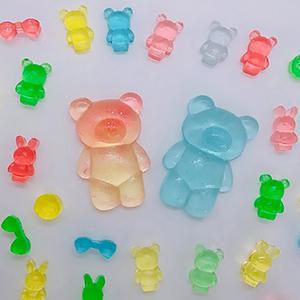 휴대용 미니 젤리 곰비누 꼬마공룡 비누 만들기 KIT (250개) 몰드2 DIY 재료 세트