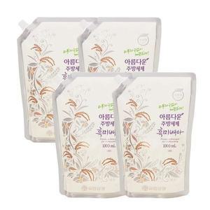 [기타]아름다운 주방세제 흑미배아 1000ml 리필 4개
