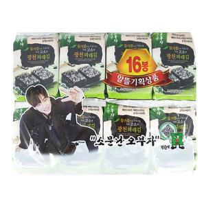 [소문난삼부자] 오부자 파래 광천도시락김 총32봉 (4g x 32봉)