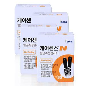 (27|06월) 케어센스N 당뇨 혈당 검사지 시험지 측정지 4박스 200매