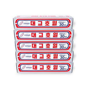 [기타]대교호일 250mmx30HO-5개 쿠킹호일 25x30ho 250x30호 은박지 알루미늄