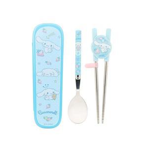 릴팡 산리오 시나모롤 스텐 교정 젓가락 스푼 글라이더 케이스 세트 2단계 하늘색