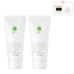 동성제약 에이씨케어 비즈 아크네 포밍 클렌저 130ml (2개)+랑스 오크라크림 미니 10g(1개)