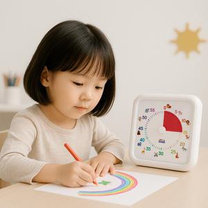 베베스쿨 무소음 동물 타이머 유아 어린이 뽀모도로타이머 구글타이머 타임워치