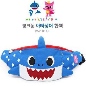 [RGPN3O53]웰씨존 핑크퐁 아빠상어 힙색 어린이크로스백