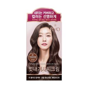 려 우아채 멋내기새치크림 6c 커피브라운