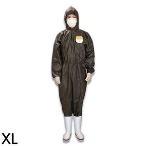 애니세이프 SBW 일회용 방진복 원피스 진회색 XL 1P/작업용/공업용/분진/작업장/청소/도장/다용도/일체형