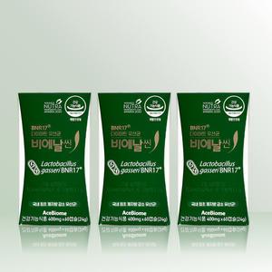 다이어트 유산균 비에날씬 400mg x 60캡슐 x 3개 / IBY
