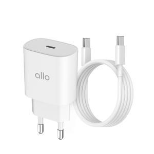 [2개] 알로코리아 컴팩트 25W C타입 초고속충전기+고속충전 케이블 UC125PPS