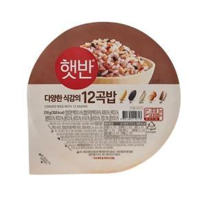 CJ 제일제당 [엄마맛집]햇반 12곡밥(210gx36개) 1세트 건강한밥 저속노화 혼밥 자취생 아침 한그릇뚝딱 겨