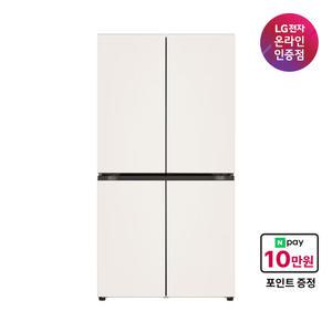 LG전자 디오스 4도어 냉장고 T875MEE111 가전구독