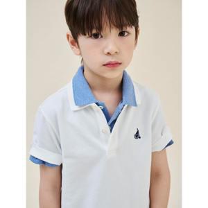 [BEANPOLE KIDS] [Essential] 피케 칼라 반팔 티셔츠  아이보리 (BI5242UE60)