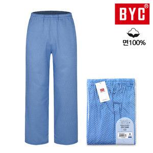 [BYC] NCG1156 면60수남성9부파자마잠옷바지_블루