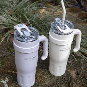 대용량 스탠리텀블러 보온보냉 스텐 빨대 콜드컵 1.25L