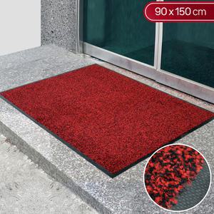 마트 매장 건물로비 출입문 발판 현관매트 90x150레드 신발닦기 학교 레인