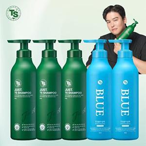 [티에스][ SK스토아 단독 방송 기획특가 ]TS저스트샴푸 500g*3개+TS블루샴푸 500ml*2개