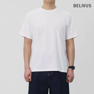 남성 빅사이즈 세미오버핏 라운드 16수 반팔티 WS193