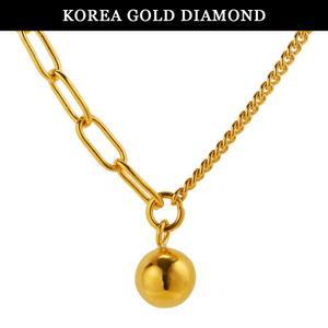 [한국금다이아몬드] 순금 목걸이 24K 금목걸이 볼 언벨 11.25g