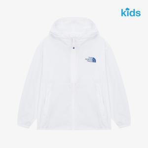 노스페이스키즈 아동 간절기 초경량 바람막이 25SS 키즈 테일윈드 후디 NJ3LR13S WHT