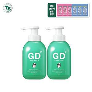 [티에스]TS지디샴푸 400ml*2개+지디샴푸 포보이 6g*3개+지디샴푸 포걸 6g*3개
