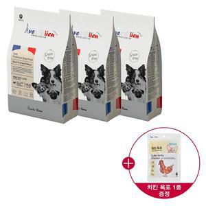 아벡시앙 소프트 프리미엄 반습식사료 3kg + 치킨육포 1종
