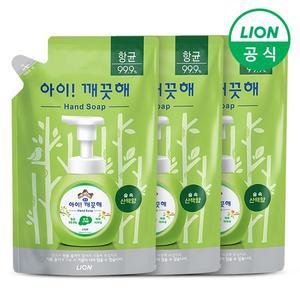 아이깨끗해 핸드워시 숲속산책 리필 450ml 3개