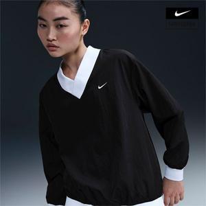 매장정품 스포츠웨어 에센셜 여성 루즈 UV 우븐 긴팔 브이넥 탑 FV7650-010 397665