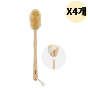 웨신 각질케어 돈모 목욕솔 분리형 바디브러쉬 X4개