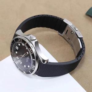 Conquest HydroConquest L3.742 782 시리즈 21mm 용 Longines 스트랩 용 실리콘 시계 스트랩 방수 시계 밴