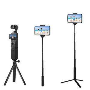 FGCLSY 2 in1 금속 셀카 스틱 삼각대 DJI Osmo Pocket 3 카메라 짐벌  용 텔레스코픽 막대 연장 홀더